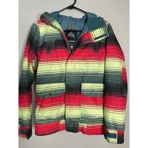 Burton Woman’s XS Mountain Dew Recycled Bottle Snowboard Jacket Dryride